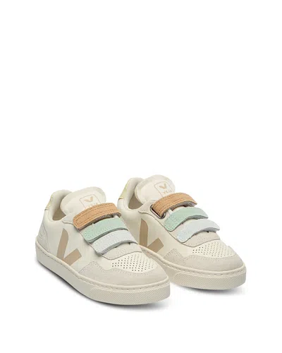 Veja Unisex V 90 Pure Sneakers - Toddler, Little Kid In White