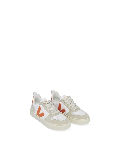 Veja Unisex V10 Lace Up Sneakers - Big Kid In White Fury