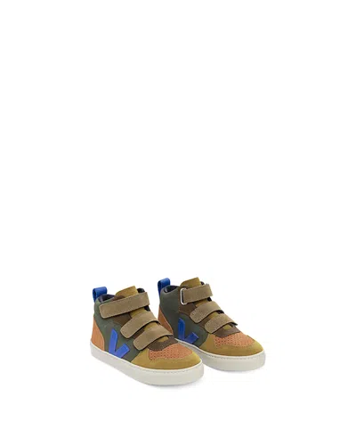 Veja Kids' V-10 Mid Suede Sneakers In Multico Mud