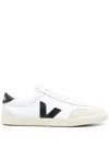 Veja Unisex Volley Canvas Sneakers In White/ Black In Multi