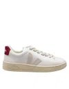 Veja Urca Coated Cotton Sneakers White/marsala In White