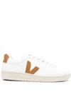 Veja Urca Sneakers In White And Camel Leather And Suede