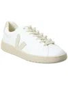 Veja White Low-top Sneakers With Logo Patch In Leather Man  In White