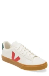 Veja Campo White Low Top Sneakers With Logo Detail In Leather Man