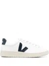 Veja Campo White And Black Low Top Sneakers In Vegan Leather Unisex In White