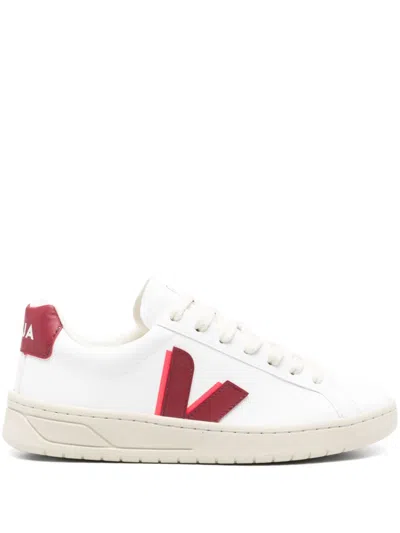 Veja Logo Patch Lace-up Sneakers In White