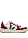 Veja V-10 Prime Panelled Leather Sneakers In Multi
