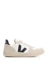 Veja V-90 Bicolor Low-top Sneakers In White_nautico