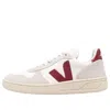 Veja V-10 B-mesh 'white Natural Marsala'
