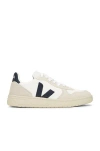 Veja V-10 Sneakers In White Nautico