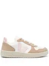 Veja V10 Chromefree Low-top Sneakers In Extra White Petale Sahara