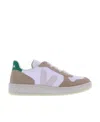 Veja V-10 Chromefree Low-top Sneakers In Gray
