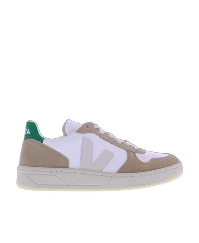 Veja V-10 Chromefree Low-top Sneakers In Gray