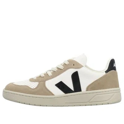 Veja V-10 Chromfree Low-top Sneakers 'white Beige Black'