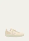 Veja V-10 Colorblock Leather Low-top Sneakers In Multico Cashew Pi
