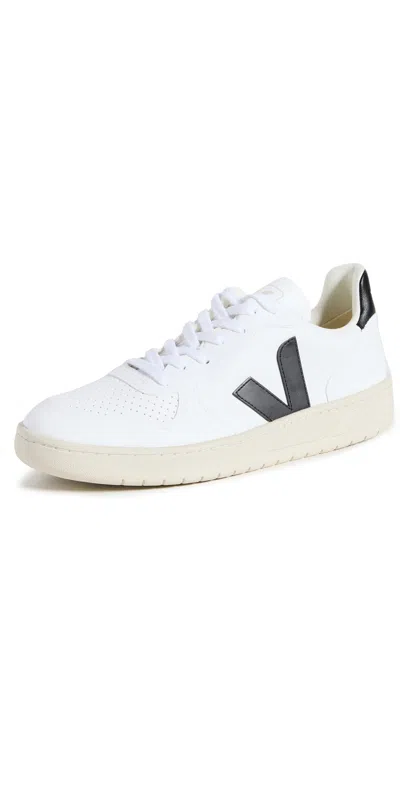VEJA V-10 CWL SNEAKERS WHITE/BLACK