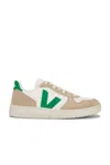 Veja V10 Chromefree Leather Sneakers Shoes In White