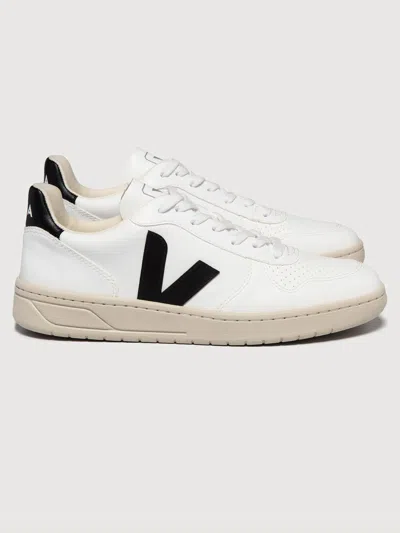 Veja V-10 In Extra-white Black