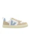 Veja V-10 Lace-up Sneakers In Nude