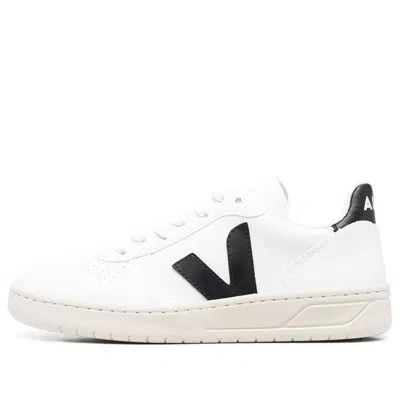 Veja V-10  Lace-up 'white Black'
