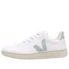 Veja V-10  Lace-up 'white Matcha'
