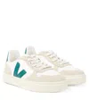Veja Sneakers V-10 Aus Leder Und Veloursleder In Nude