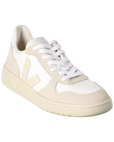 Veja V-10 Leather Sneaker In White