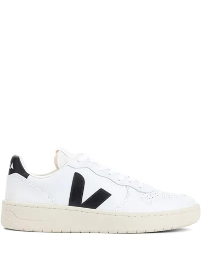 VEJA VEJA V-10 LEATHER SNEAKERS