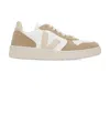 Veja V-10 Sandy Blond Sneakers Women In White