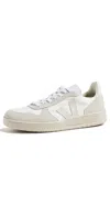 Veja V-10 Mesh And Suede Sneakers