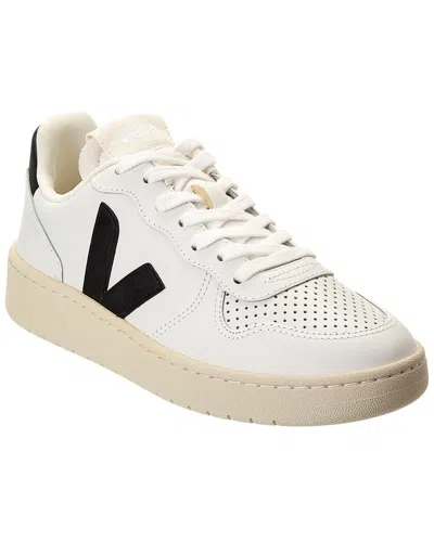 Veja V-10 Prime Leather Sneaker In White