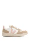 Veja V-10 Sneaker In Extra White Petale Sahara