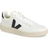 Veja V-90 Man Sneakers White Size 9 Leather In Extra-white/black