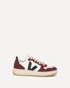 Veja Low-top Calf Leather Sneakers With Suede Overlays In Multi