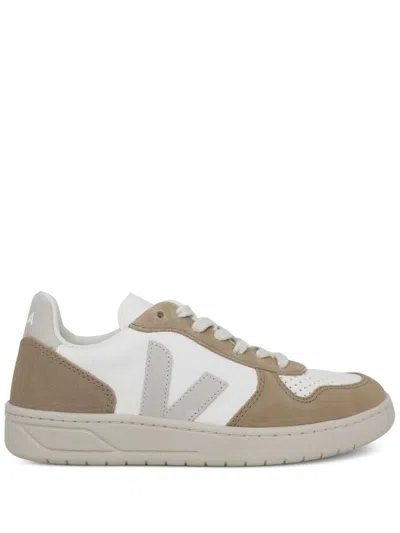 Veja V-10 Sneakers Shoes In White