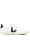 Veja Campo White And Black Low Top Sneakers In Vegan Leather Unisex In Weiss