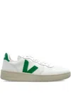Veja V-90 Bicolor Low-top Sneakers In White