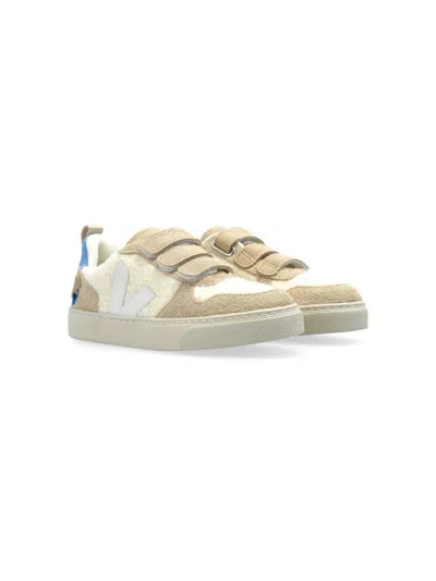 Veja Kids' V-10 Sneakers In White