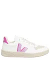 Veja V10 Womens Comfort Insole Faux Leather Running & Training Shoes In White