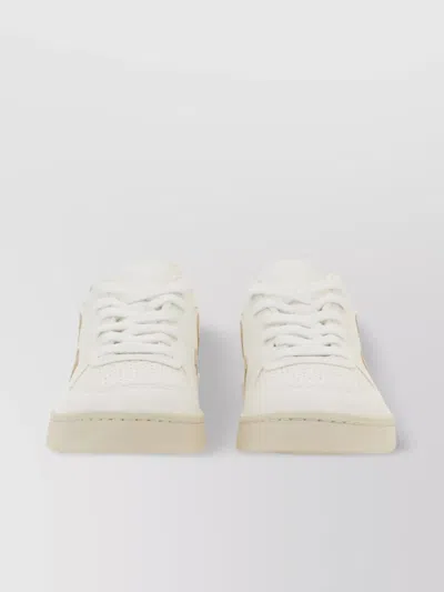 Veja V-10 Sneakers With Metallic Accents And Perforated Detailing