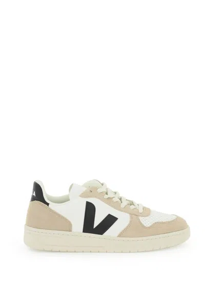 Veja V 10 Suede Trainers In Beige