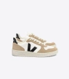 Veja V-10 Mens Leather Lifestyle Casual And Fashion Sneakers In Black