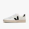 Veja V-10 Vx0200005 Sneakers Men's White Black Leather Lifestyle Shoes Eee256 In White