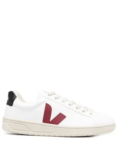 Veja V-12 Lace-up Sneakers In White