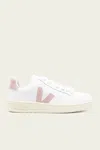 Veja Recife Logo Leather Sneaker In Extra-white Sable