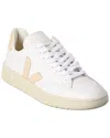 Veja V-12 Leather Sneakers In White