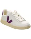 Veja Rubber Sole Contrast Heel Tab Sneakers In White