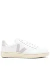 Veja Nylon And Leather Sneakers In 白色