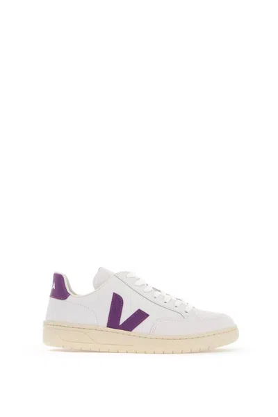 Veja V-12 Leather Sneakers In White