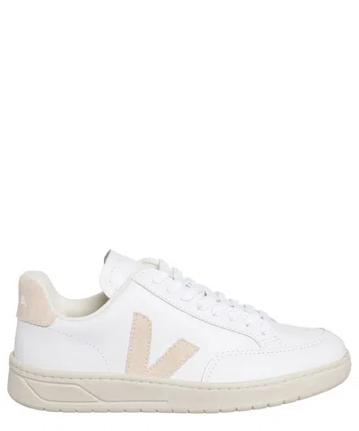 Veja V-12 Leather Sneakers In White